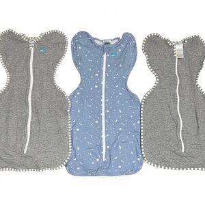 Love to Dream Gray and Blue Kids Pajamas Sleep Sacks